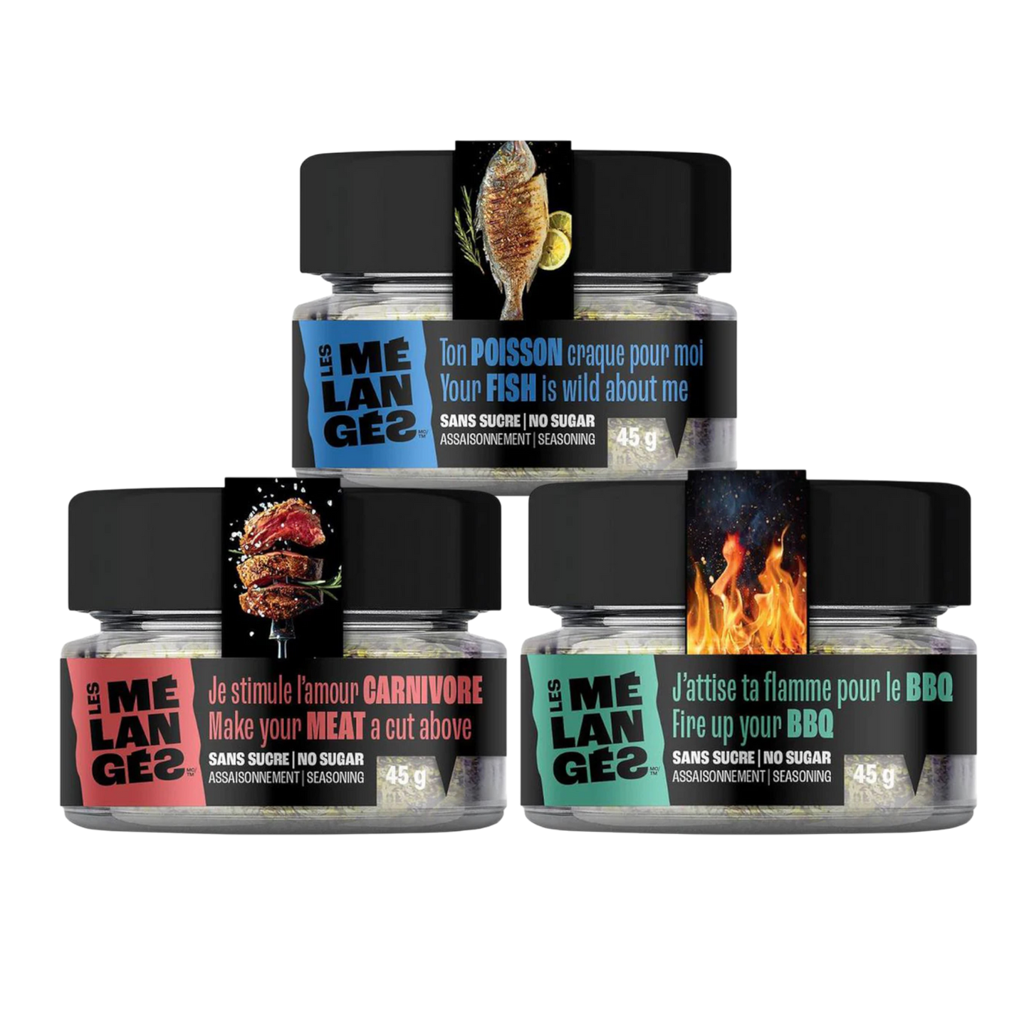 Trio Les Mélangés #3 – Saveurs BBQ & Viandes