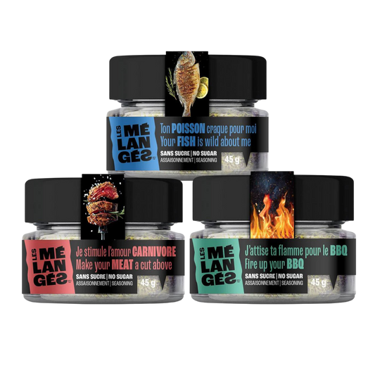 Trio Les Mélangés #3 – Saveurs BBQ & Viandes