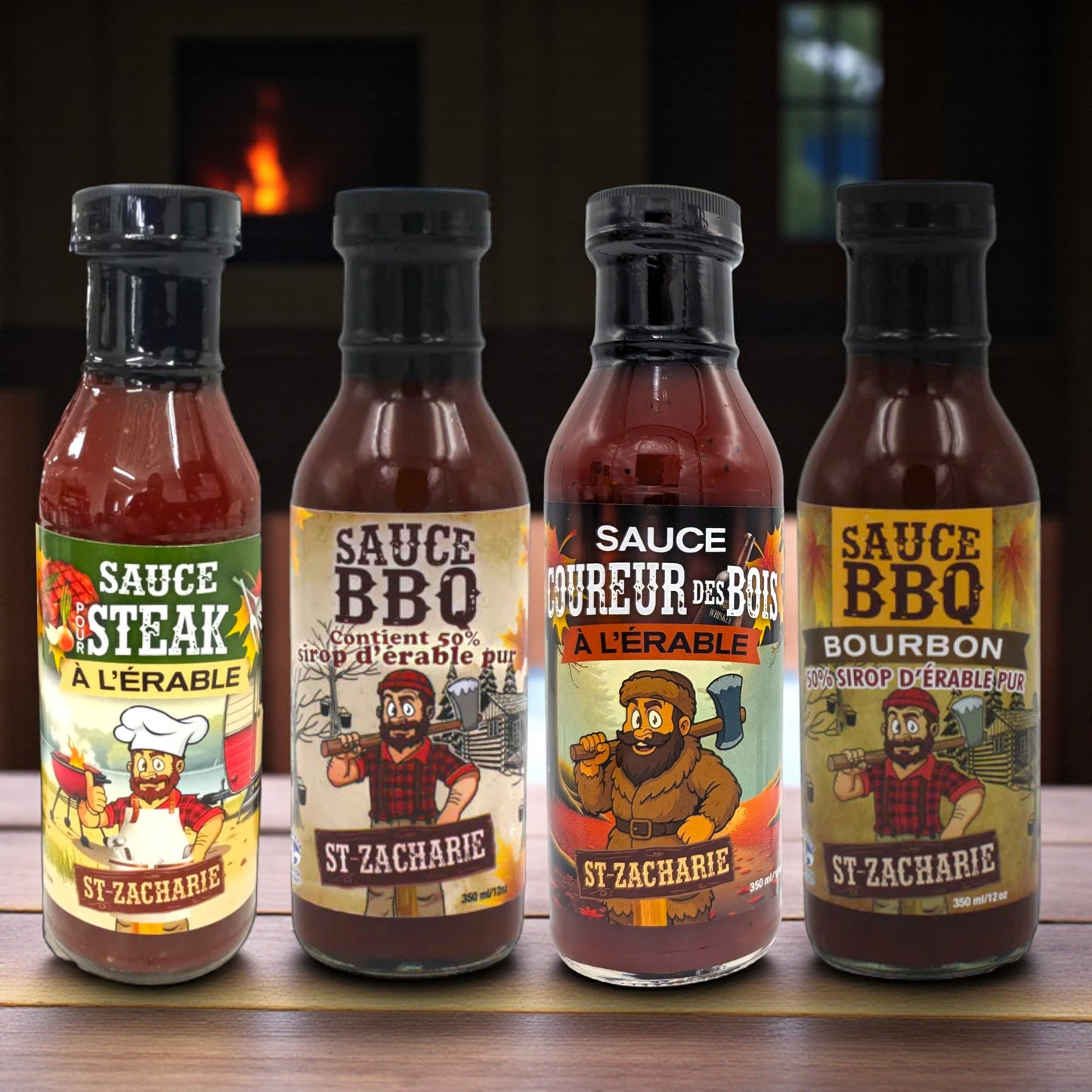 St-Zacharie – Coffret 4 sauces gourmandes à l’érable