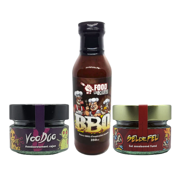 Trio Food La Bouffe – Voodoo, Sauce BBQ & Sel de Feu