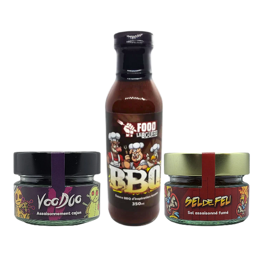Trio Food La Bouffe – Voodoo, Sauce BBQ & Sel de Feu
