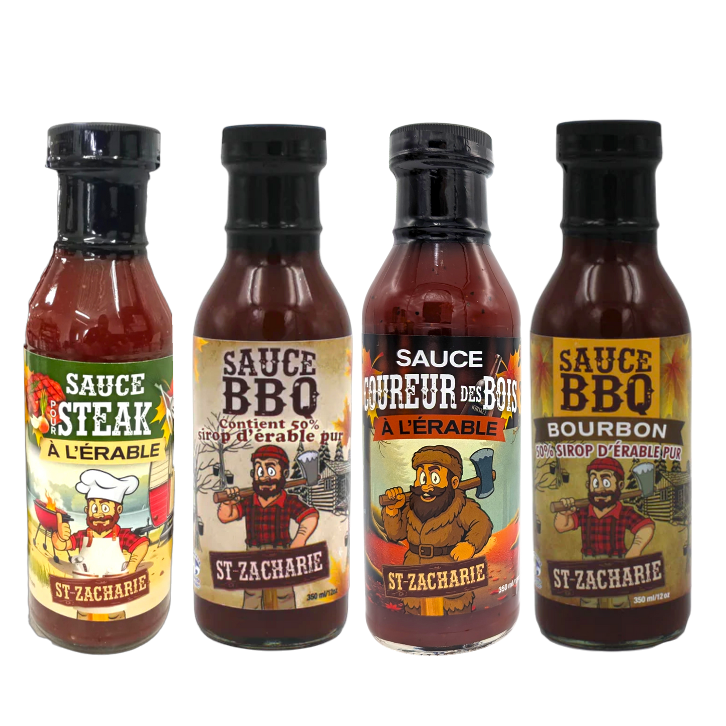 St-Zacharie – Coffret 4 sauces gourmandes à l’érable