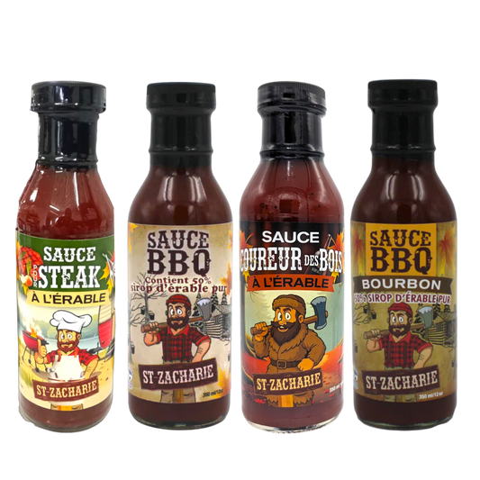 St-Zacharie – Coffret 4 sauces gourmandes à l’érable