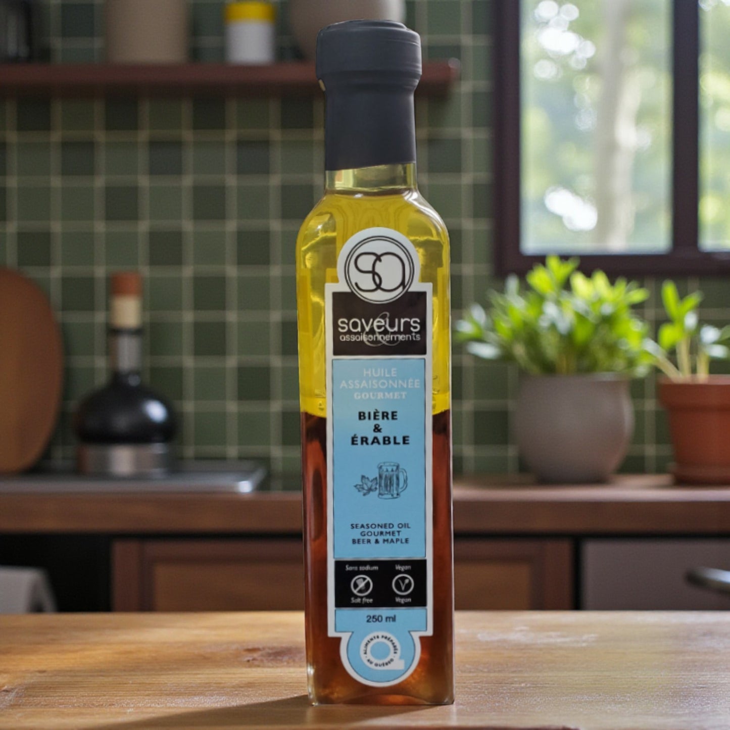 Saveurs assaisonnements - Huile assaisonnée GOURMET  Bière et érable