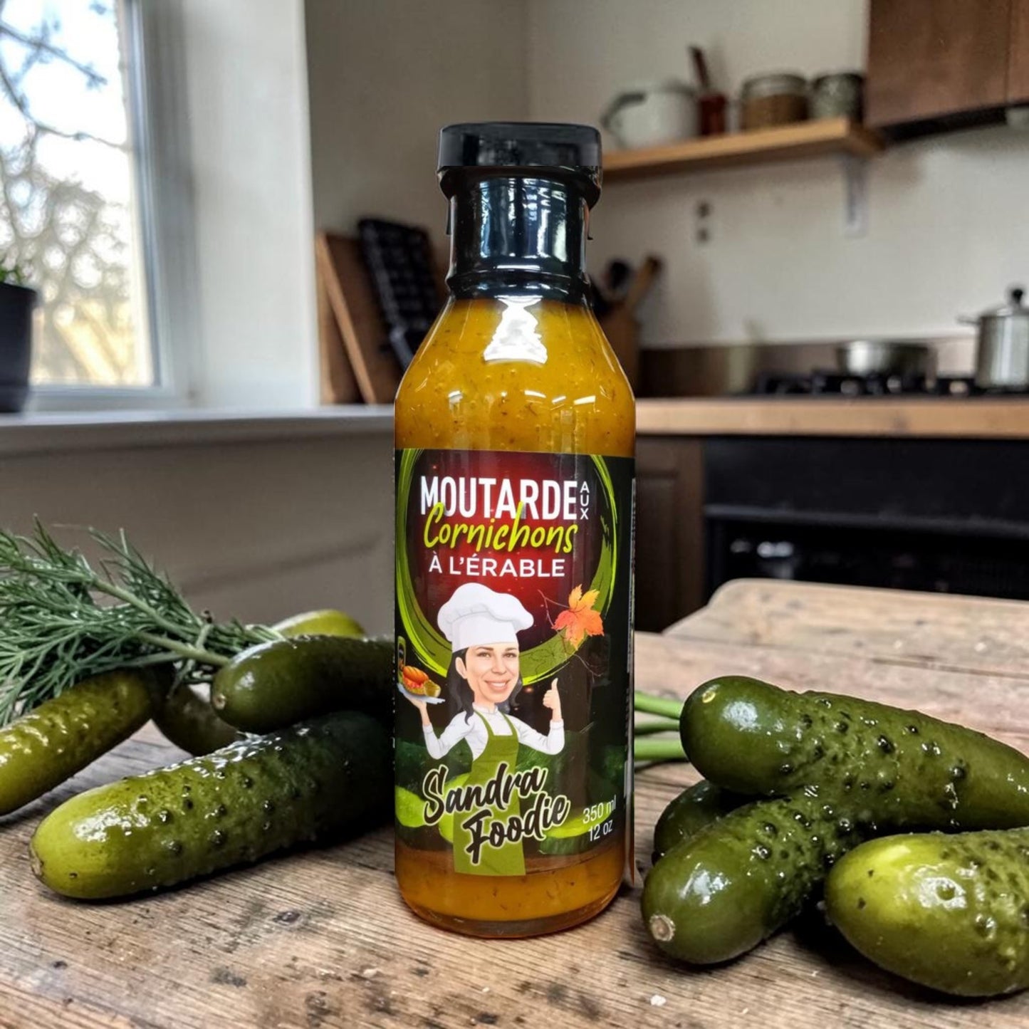 Sandra foodie - Moutarde aux cornichons à l'érable