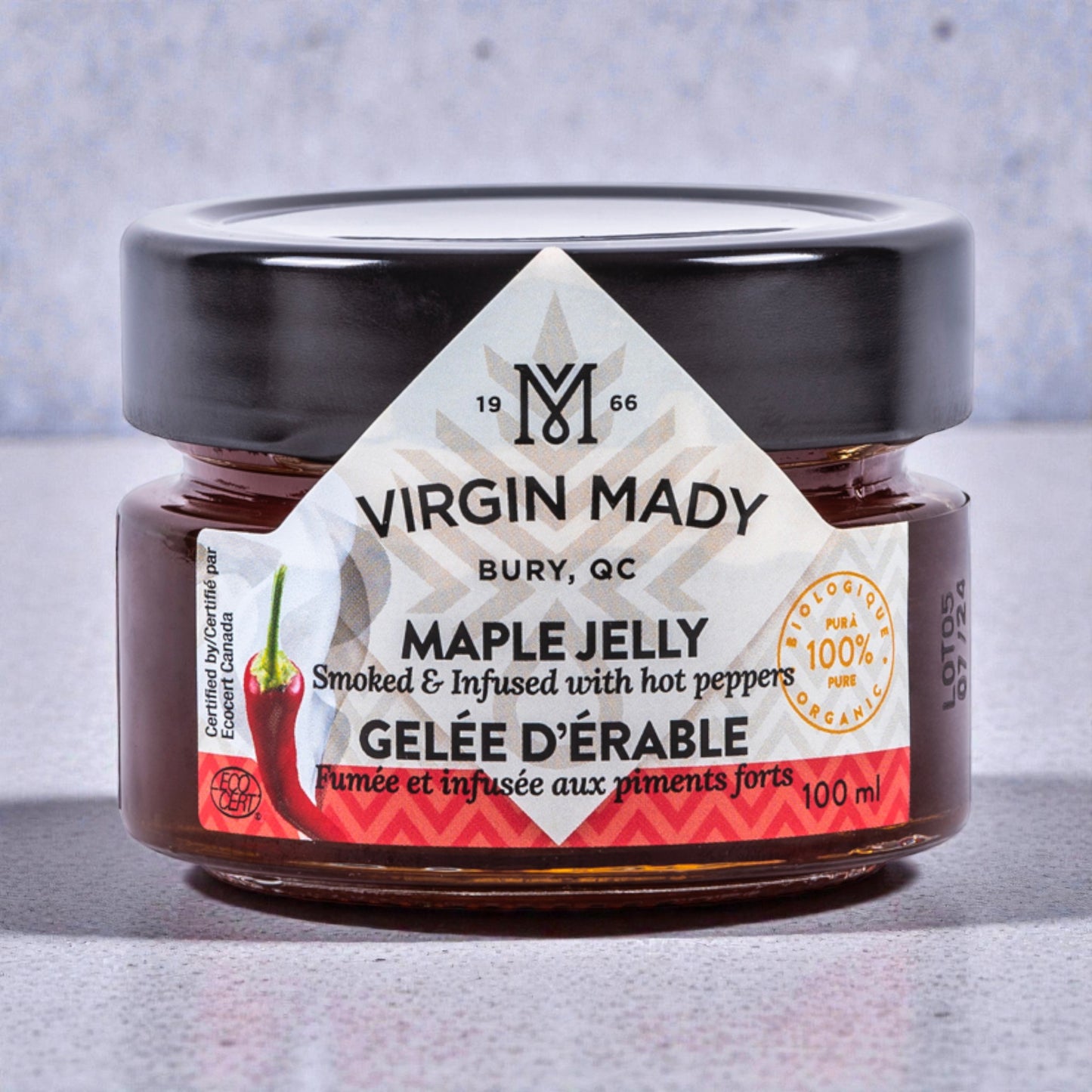 Virgin Mady - Gelée d'érable fumée et infusée aux piments forts