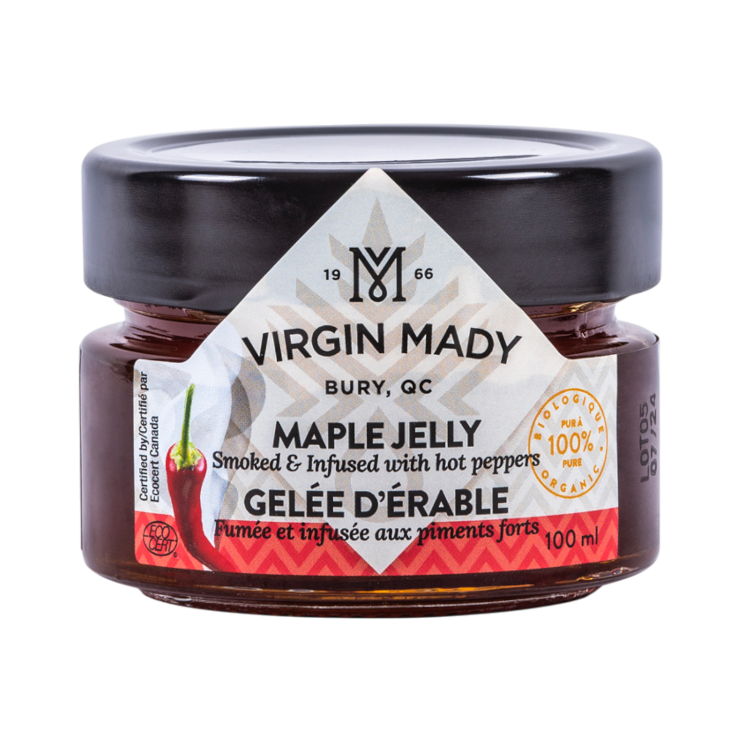 Virgin Mady - Gelée d'érable fumée et infusée aux piments forts