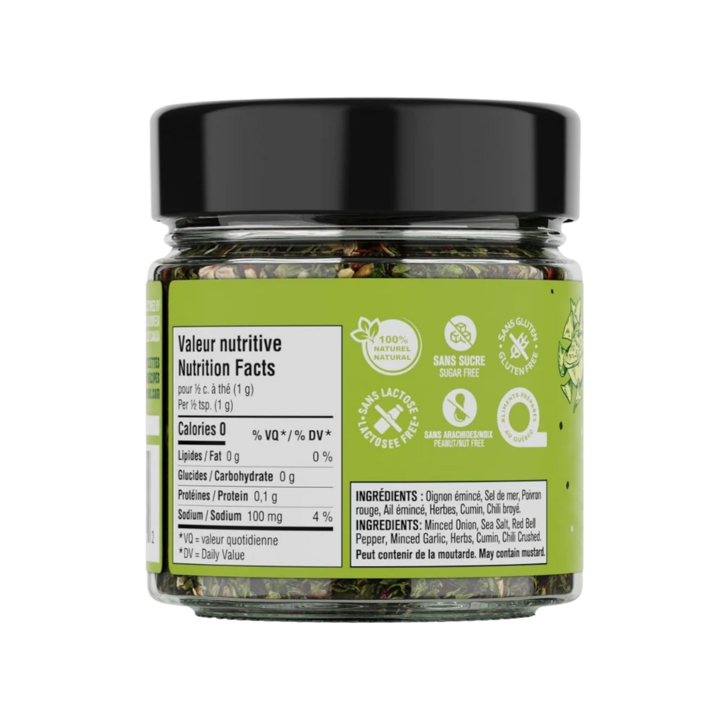 Les Savoureux assaisonnements - Assaisonnement biologique Guacamole