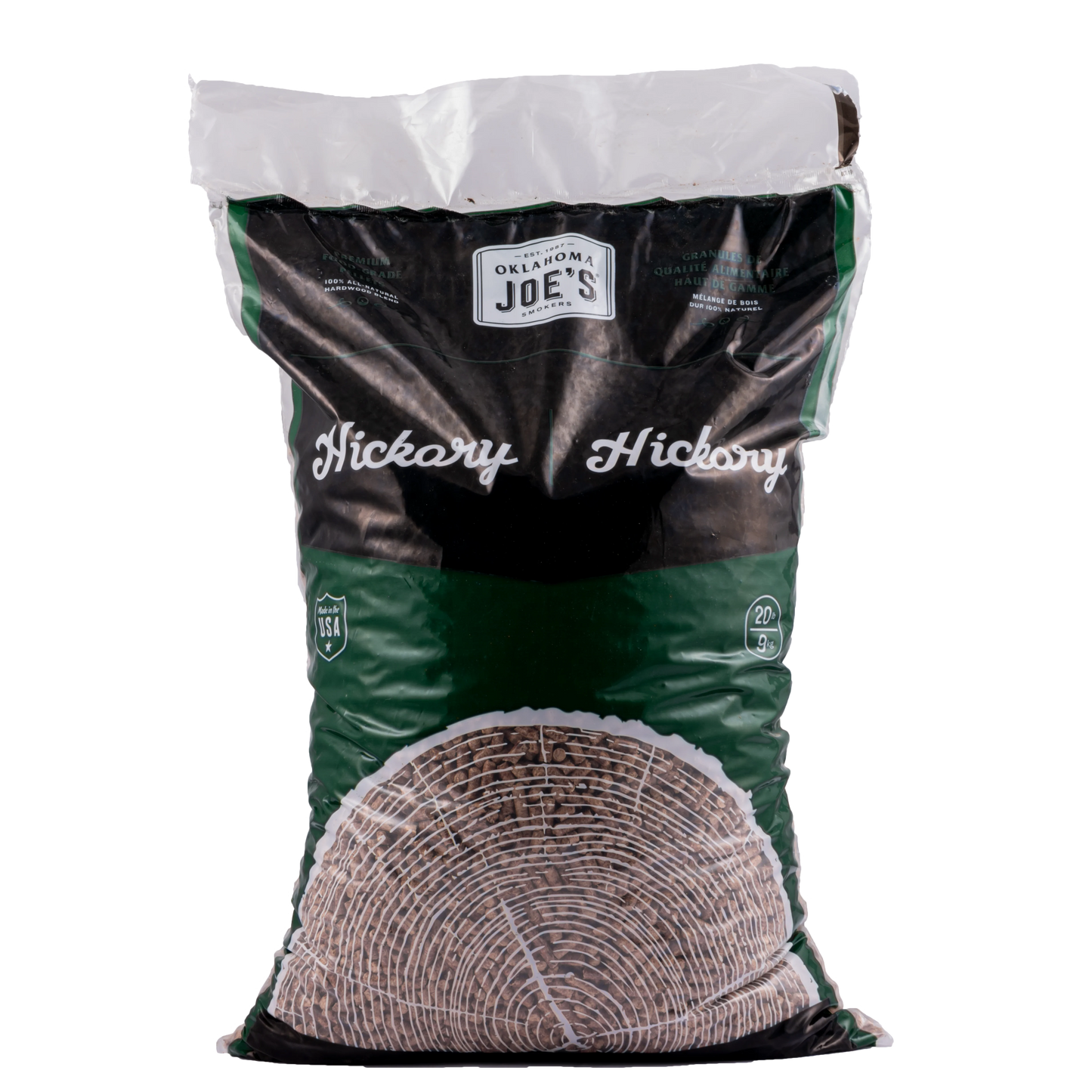 Oklahoma Joe's- Sac de granules Hickory 20 lbs