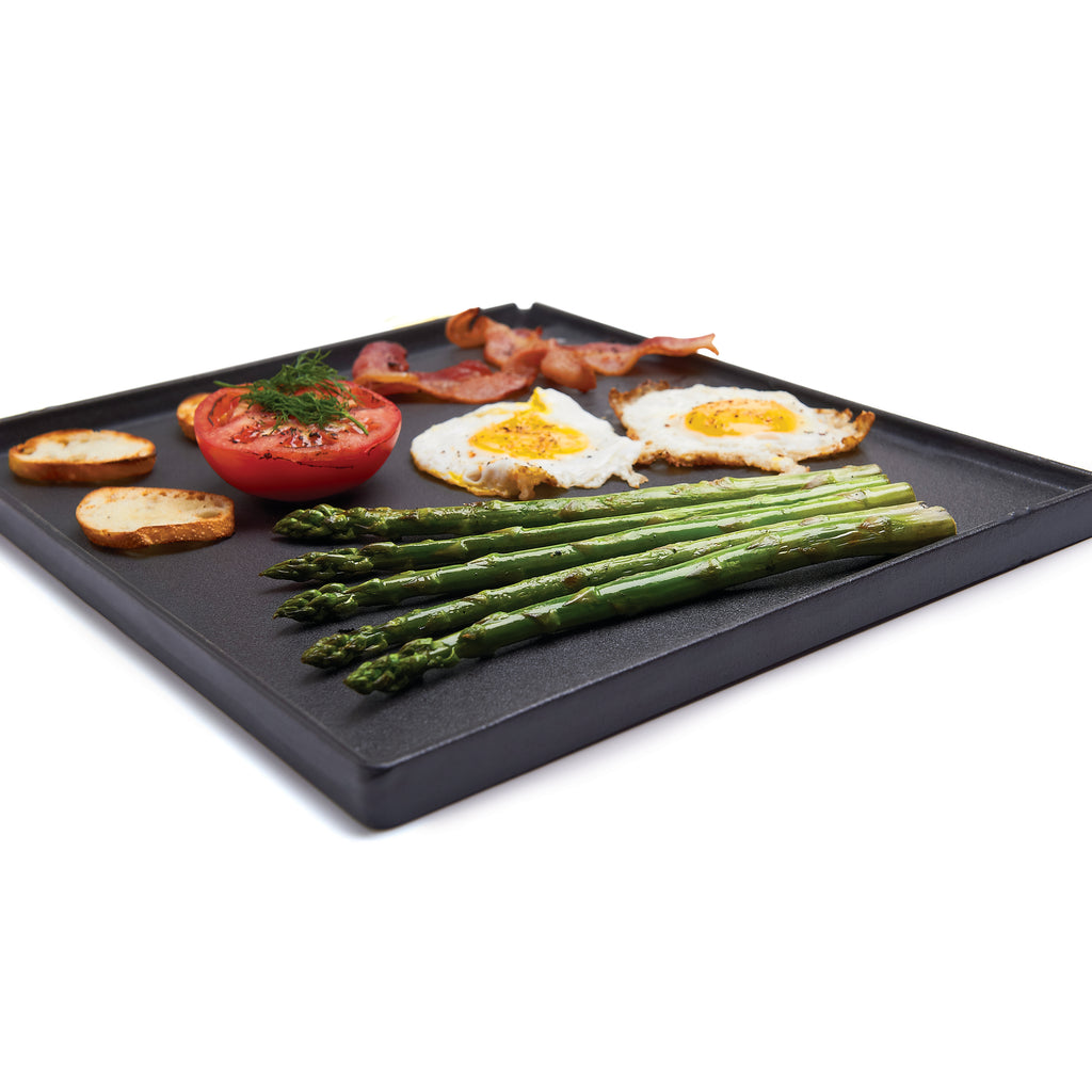 Broil King - Plaque de cuisson réversible en fonte Crown/Signet