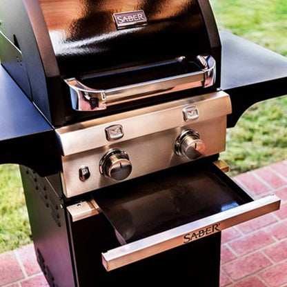 Saber - Barbecue au propane - Deluxe noir 2 brûleurs (330)