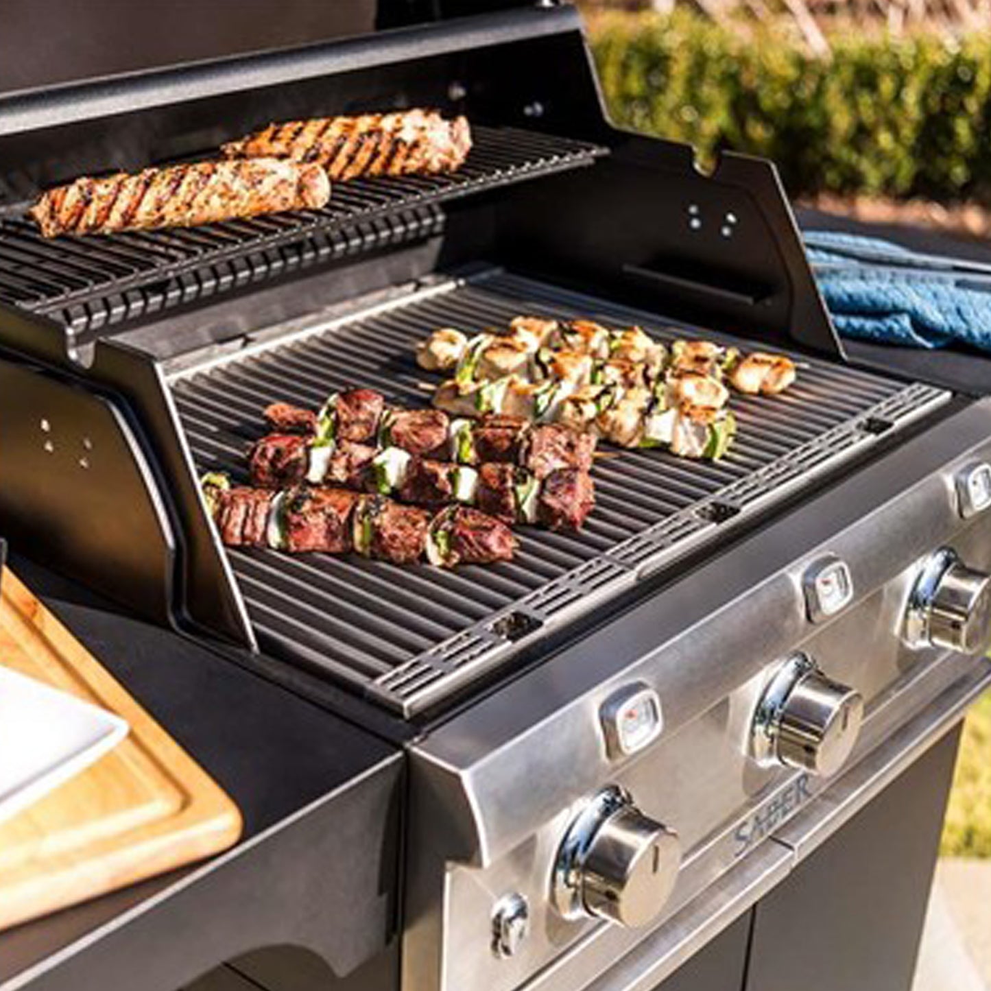 Saber - Barbecue au propane - Deluxe noir 3 brûleurs (500)
