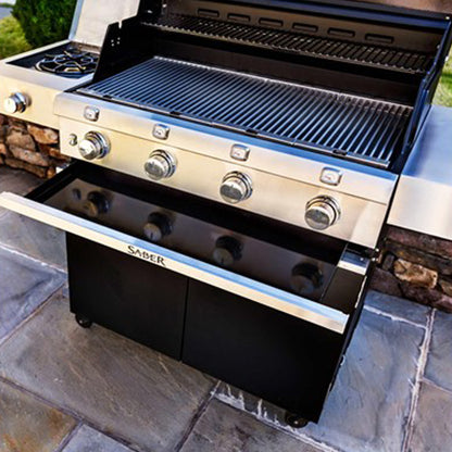Saber - Barbecue au propane - Deluxe noir 4 brûleurs (670)