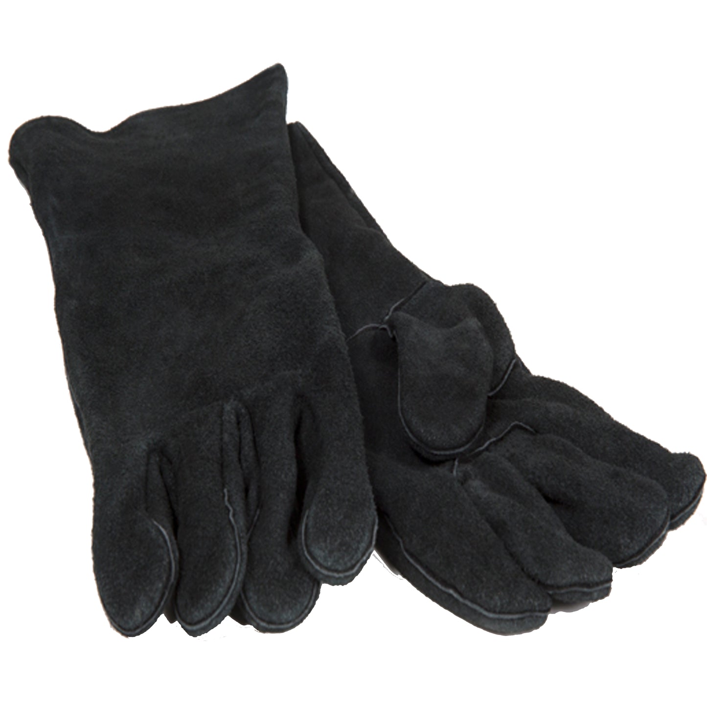 Grillpro - Gants de barbecue en cuir noir