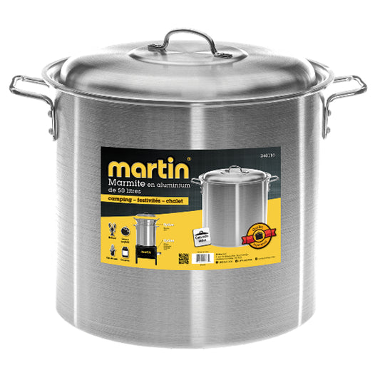 Martin - Marmite en aluminium 40 litres (chaudron)