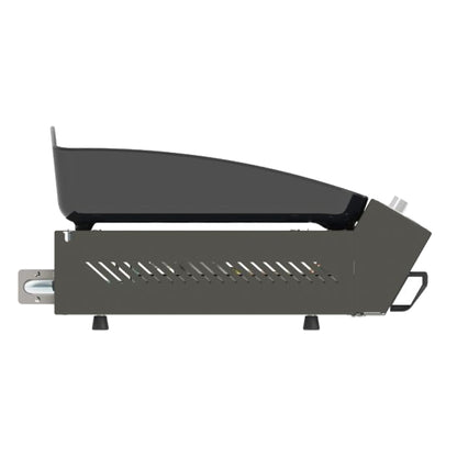 Eno - Plancha à gaz Bergerac 2400 en fonte émaillée, 2 brûleurs, gris cargo