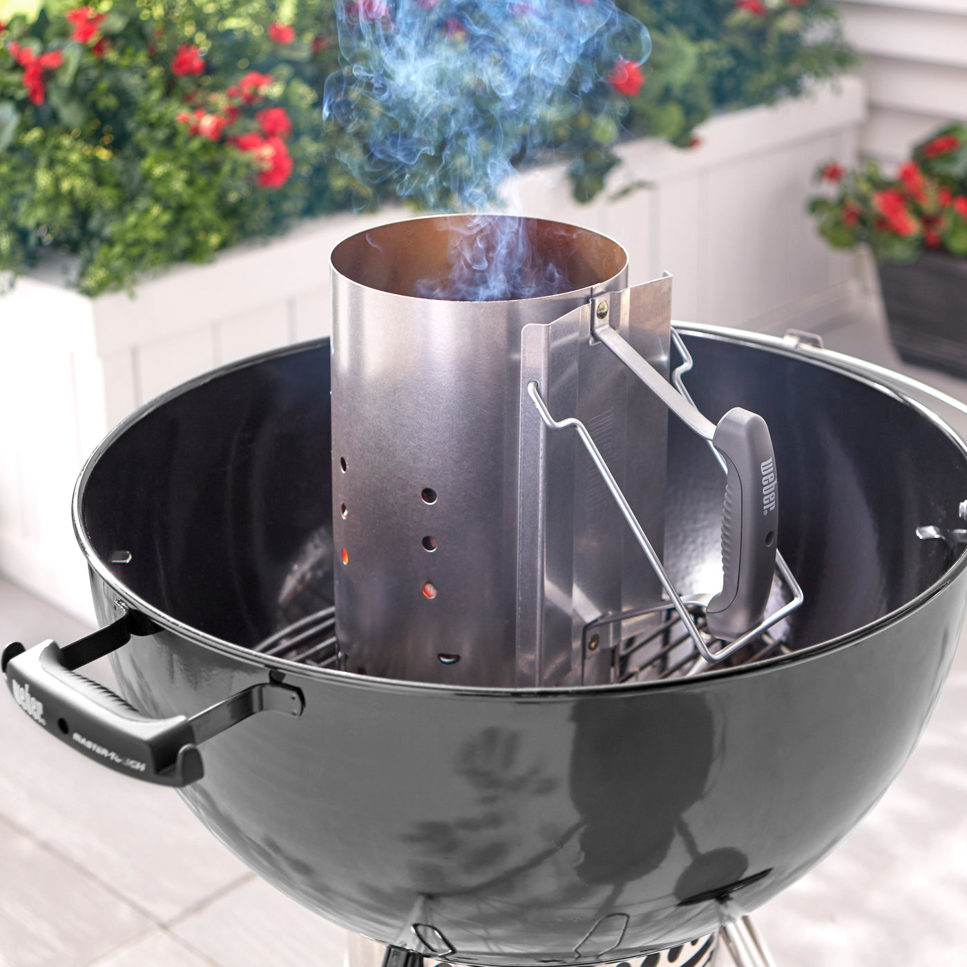 Kit cheminée d'allumage + briquettes pour barbecue charbon Weber