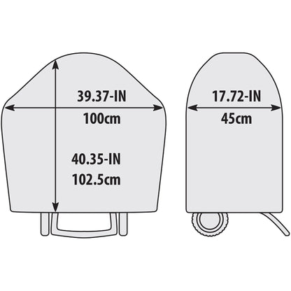 Broil King Keg - Housse pour barbecue au charbon Keg 4000/5000 avec tablettes