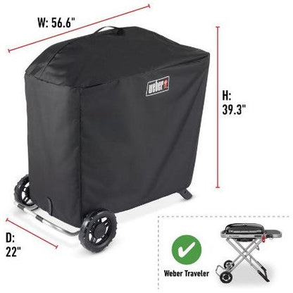 Weber - Housse de barbecue Premium – Barbecue au gaz propane Weber Traveler compacte