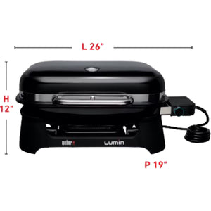 Weber - Barbecue électrique portatif - LUMIN