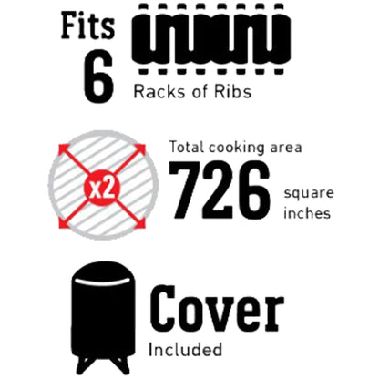 Weber - Fumoir Smokey Mountain Cooker 22 po