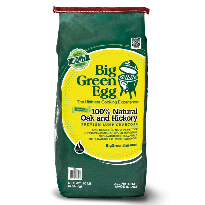 Big Green Egg - Charbon de Bois 100% Naturel - Chêne et Hickory