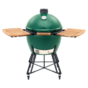 Big Green Egg - Barbecue au charbon de bois avec nid & tablettes en bois Extra-Large