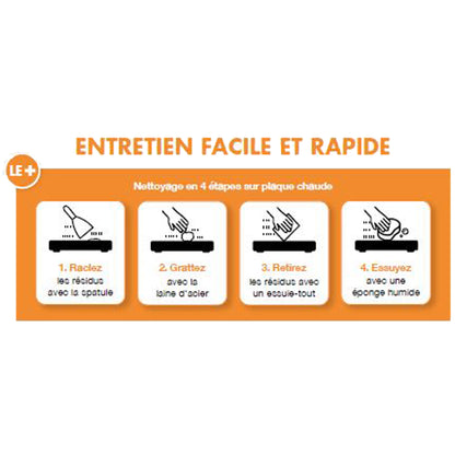 ENO - Coffret de nettoyage pour plancha en fonte émaillée