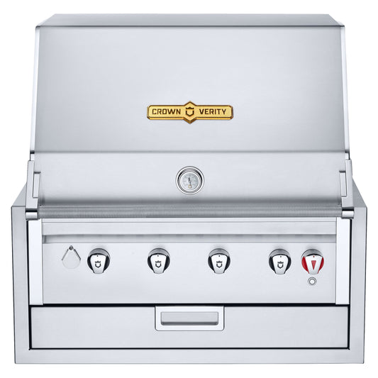Crown Verity - Barbecue infiniti 30" encastrable avec lumière au propane