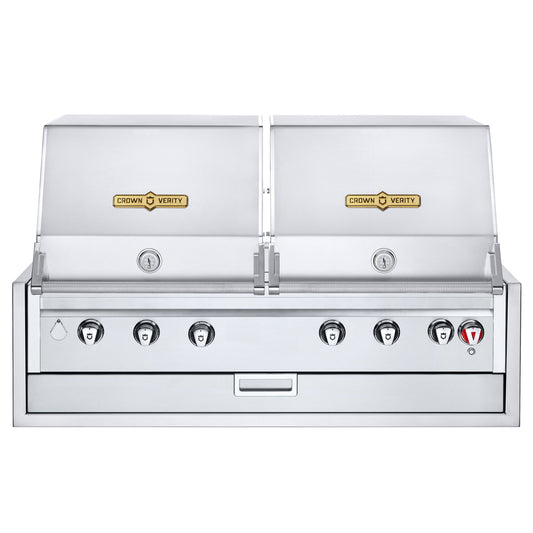 Crown Verity -  Barbecue infiniti 48" encastrable avec lumière au gaz naturel