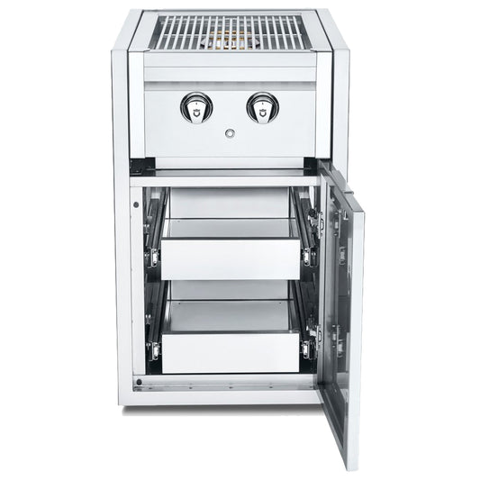 Crown Verity - Brûleur latéral  Infinite  encastrable avec meuble au gaz naturel