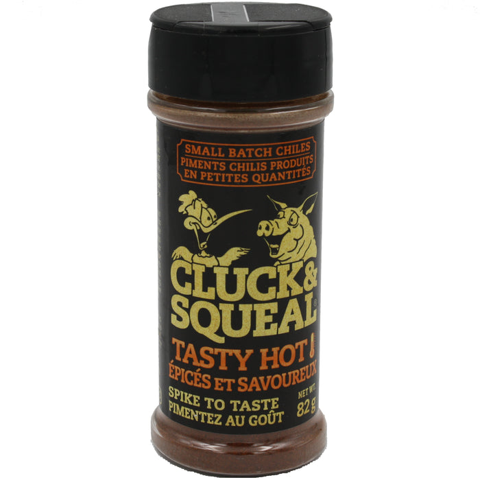 Cluck & squeal tasty hot