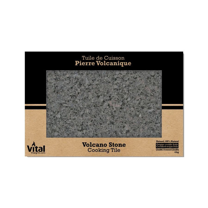 Vital - Tuile de cuisson - Pierre Volcanique de l'Italie (12po X 8po X 1.25po)
