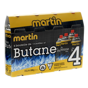 Martin - Ensemble de 4 bouteilles de Butane