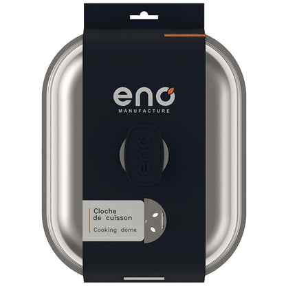 Eno - Cloche de cuisson pour plancha en acier inoxydable