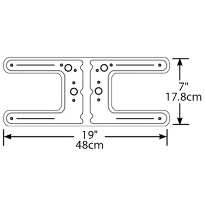 Grillpro - Brûleur en H universel en acier inoxydable (19,5 po)