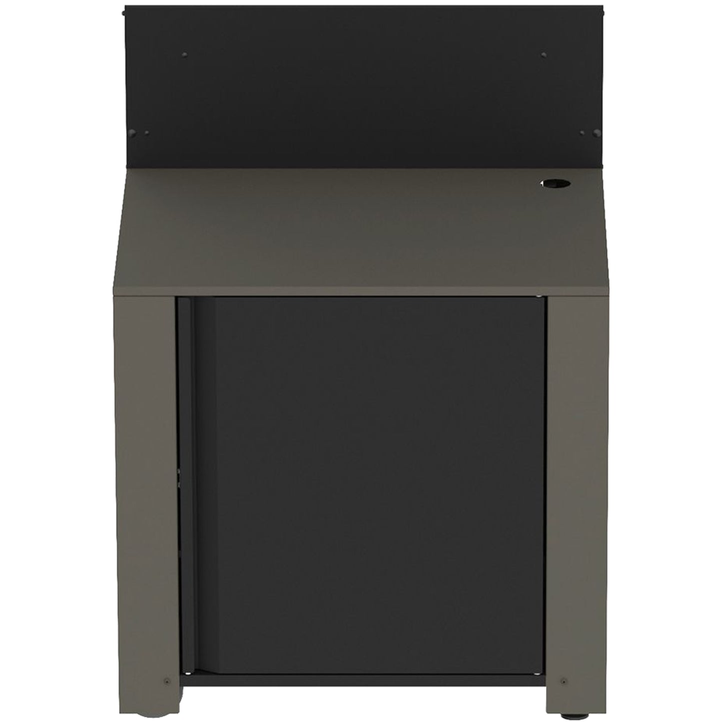 Eno - Module MODULO surbaissé en acier galvanisé thermolaqué gris cargo et noir